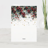 Design der personalisierten Happy Holidays Card Karte (Rückseite)