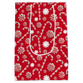 Design der Pfefferminzspeckserie 1 Mittlere Geschenktüte (Rückseite)