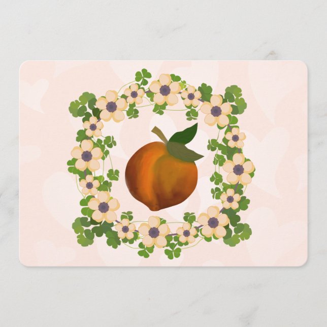 Design der Pfirsichkunst (Vorderseite)