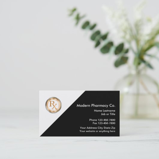 Design der Pharmacy Visitenkarte (Stehend Vorderseite)