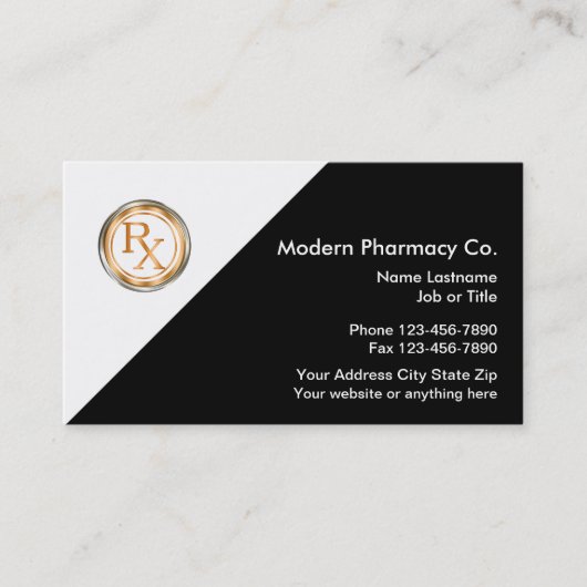 Design der Pharmacy Visitenkarte (Vorderseite)