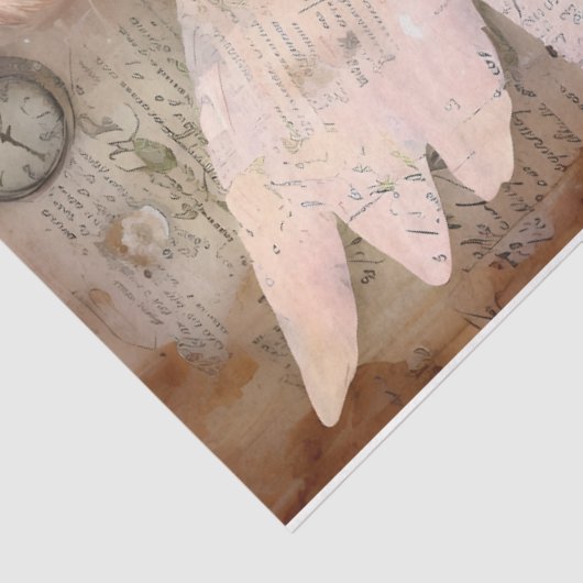 Design der Pink-Engel-Serie 2 Seidenpapier (Ausschnitt)