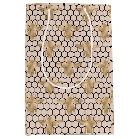 Design der Princess-Bienenreihe 2 Mittlere Geschenktüte (Vorderseite)