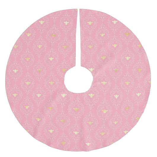 Design der Princess-Bienenreihe #3 Polyester Weihnachtsbaumdecke (Vorderseite)