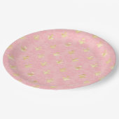 Design der Princess-Bienenreihe #4 Pappteller (Schrägansicht)