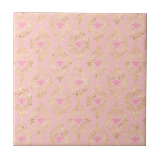 Design der Princess-Bienenreihe #5 Fliese (Vorderseite)