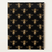 Design der Queen Bee Black Gold Muster Planer (Rückseite)