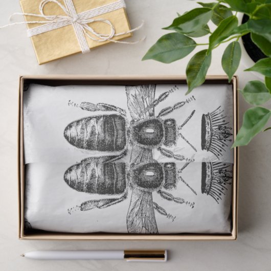 Design der Queen Bee Series 20 Seidenpapier (Geschenk)