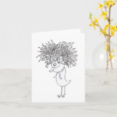 Design der Queen Birdie Note Card Karte (Gelbe Blume)
