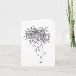 Design der Queen Birdie Note Card Karte
