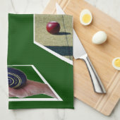 Design der Rasenbowls, Geschirrtuch (Viertel Falte)