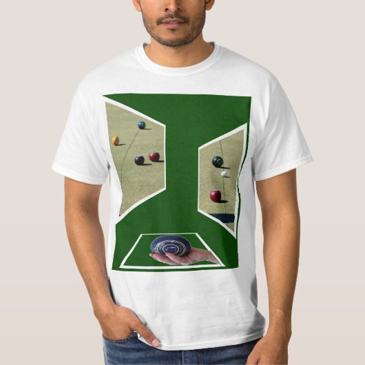 Design der Rasenbowls, T-Shirt (Vorderseite)