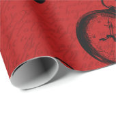 Design der Red and Navy Nautical Series 16 Geschenkpapier (Rolleneckpunkt)