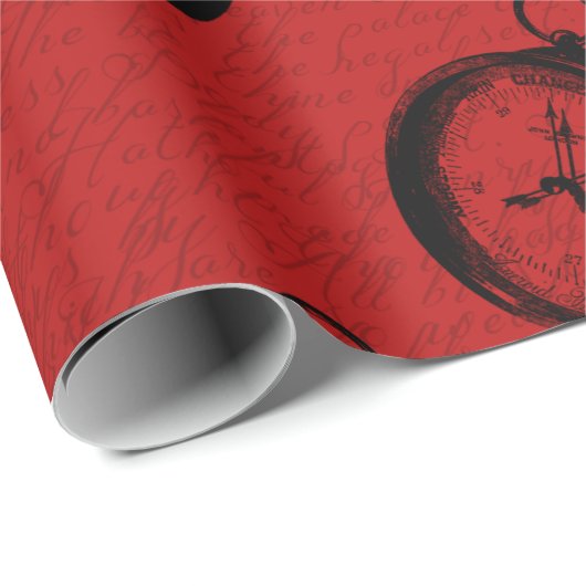 Design der Red and Navy Nautical Series 16 Geschenkpapier (Rolleneckpunkt)