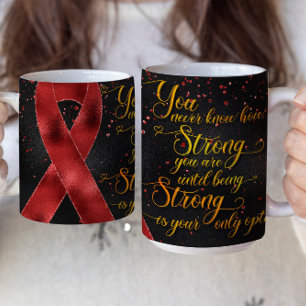 Design der Red Awareness Ribbon-Tasse Kaffeetasse