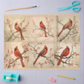 Design der Red Kardinal Serie 2 Seidenpapier (Basteln)