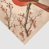 Design der Red Kardinal Serie 2 Seidenpapier (Ausschnitt)