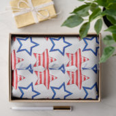 Design der Red White and Blue Serie 15 Seidenpapier (Geschenk)