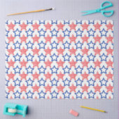 Design der Red White and Blue Serie 15 Seidenpapier (Basteln)