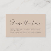 Design der Referenzkarte für Lieben freigeben Empfehlungskarte (Vorderseite)