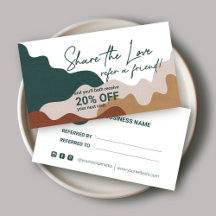 Design der Referenzkarte für Lieben freigeben