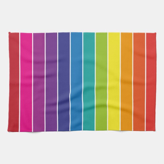 Design der Regenbogenfarben Geschirrtuch (Horizontal)