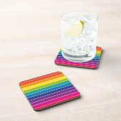 Design der Regenbogenfarben Getränkeuntersetzer (Rechte Seite)