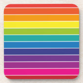 Design der Regenbogenfarben Getränkeuntersetzer (Vorderseite)