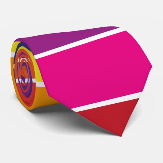 Design der Regenbogenfarben  Krawatte (Gerollt)