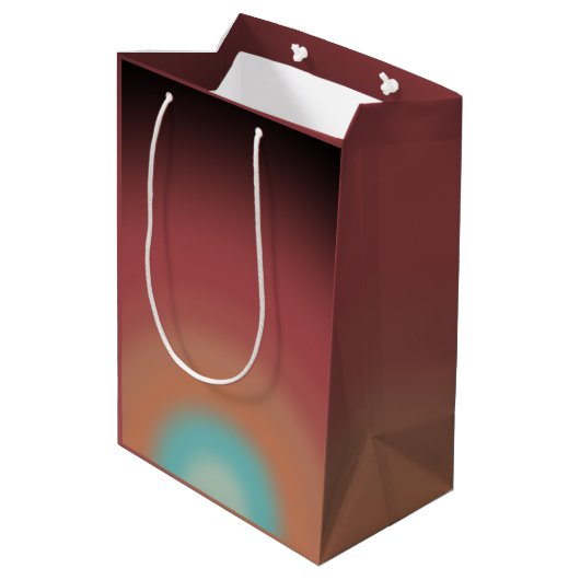 Design der Regenbogenkunst im Südwesten der Wüste Mittlere Geschenktüte (Rückseite Schrägansicht)