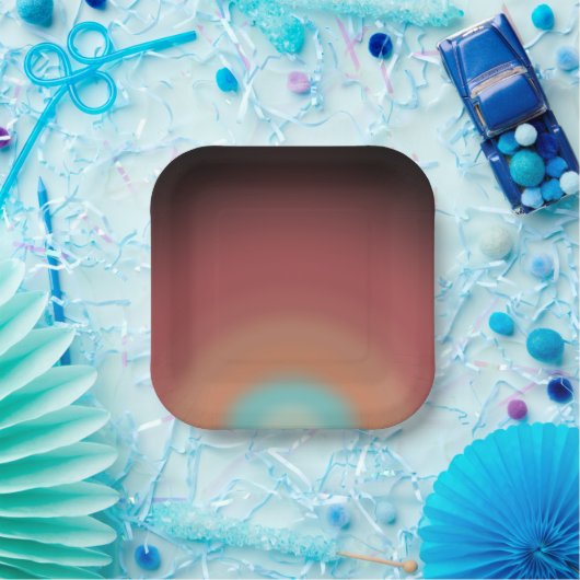 Design der Regenbogenkunst im Südwesten der Wüste Pappteller (Party)