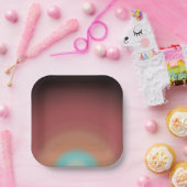 Design der Regenbogenkunst im Südwesten der Wüste Pappteller (Party)