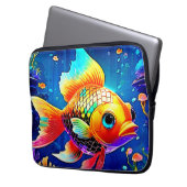 Design der Regenbogenozeanfische Laptopschutzhülle (Vorderseite Links)