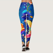 Design der Regenbogenozeanfische Leggings (Rückseite)