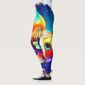 Design der Regenbogenozeanfische Leggings (Links)