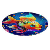 Design der Regenbogenozeanfische Schneidebrett (Ecke)