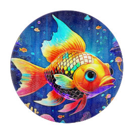 Design der Regenbogenozeanfische Schneidebrett