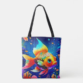 Design der Regenbogenozeanfische Tasche (Rückseite)