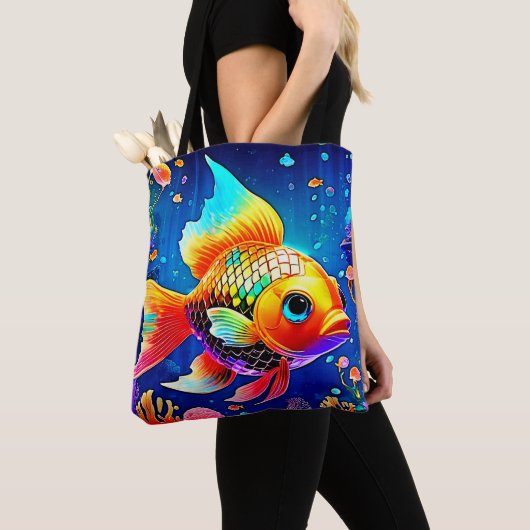 Design der Regenbogenozeanfische Tasche (Von Nahem)