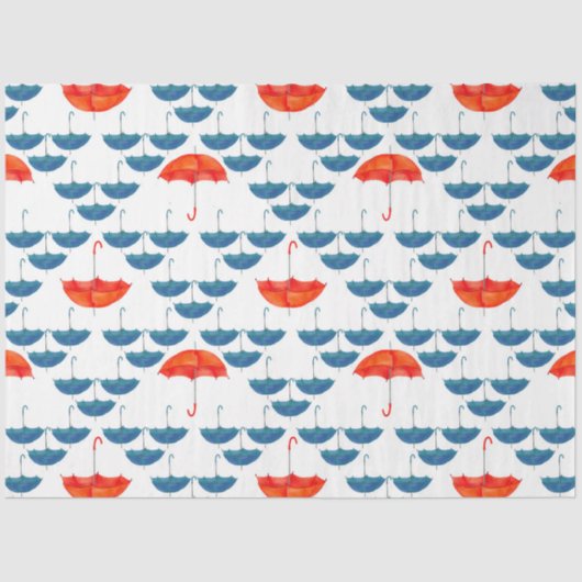 Design der Regenschirme 3 Seidenpapier (Vorderseite)