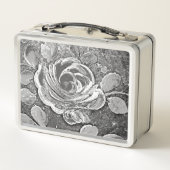 Design der Reisetasche aus Metall Brotdose (Rückseite)