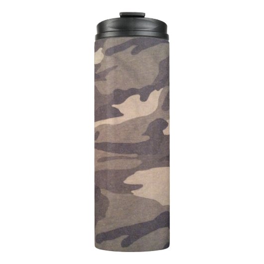 Design der Retro-Camouflage, Chili mit praktischem Thermosbecher (Vorderseite)