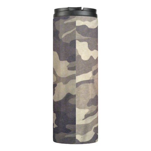 Design der Retro-Camouflage, Chili mit praktischem Thermosbecher (Rückseite)
