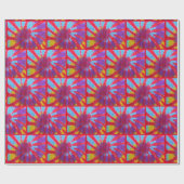 Design der Retro-Gefärbte Krawatte Geschenkpapier (Flach)