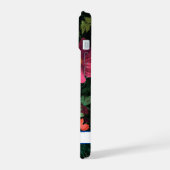 Design der rosa Blume iPhone 15 Hülle (Linke Seite)