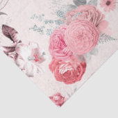 Design der rosa Blumenreihe 9 Seidenpapier (Ausschnitt)