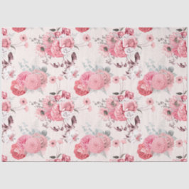 Design der rosa Blumenreihe 9 Seidenpapier