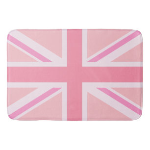 Design der rosa Buchse/Flag Badematte