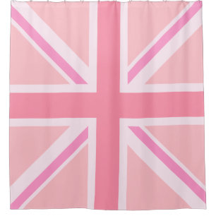 Design der rosa Buchse/Flag-Platine Duschvorhang