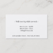 Design der rosa Dose-Knochen-Visitenkarte 4 Visitenkarte (Rückseite)